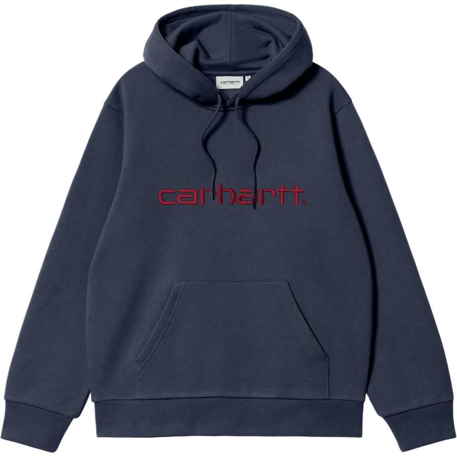 Carhartt WIP Logo Embroidered Drawstring Hoodie