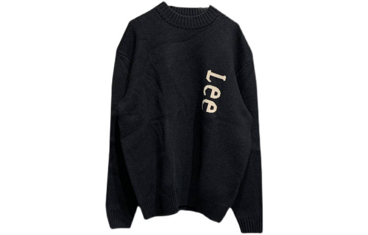 Lee Lee Sweaters Men's Black Crew Neck Moderate Other