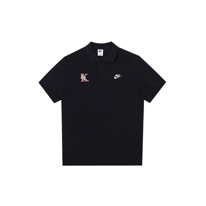 Nike Nike Polo Shirts Men's Black Polo Collar Moderate Straight Fit