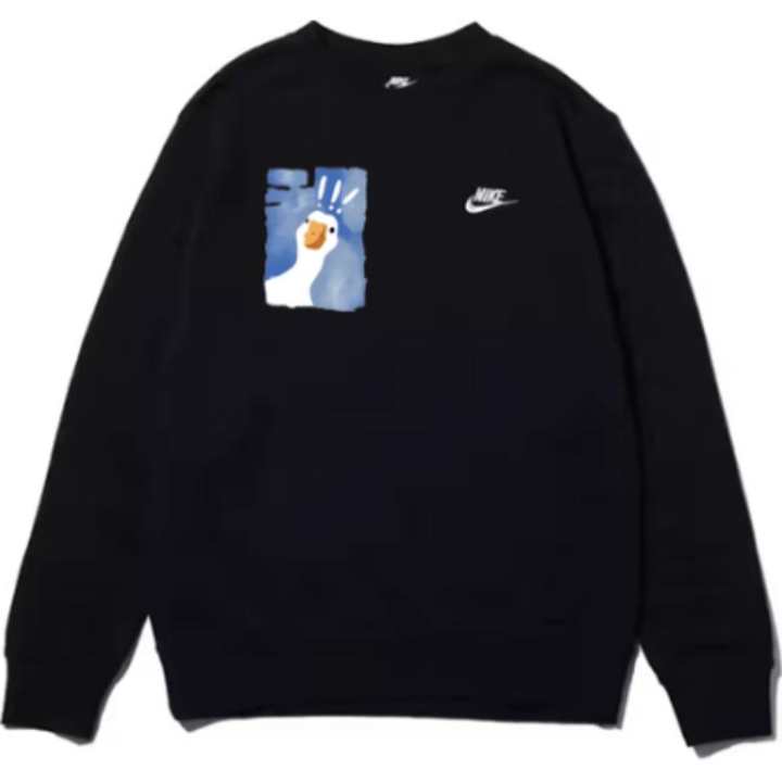 Nike Nike Sweatshirts Unisex Black Crew Neck Moderate Regular