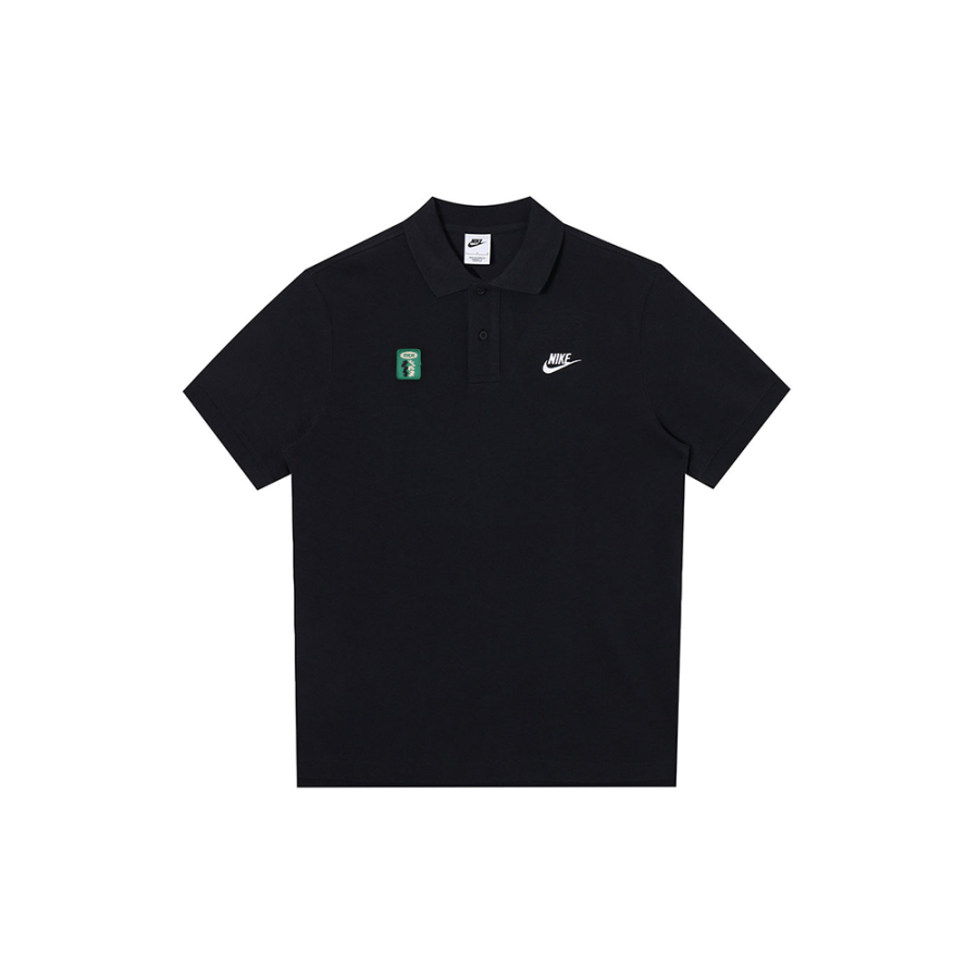 Nike Nike Polo Shirts Men's Black Polo Collar Moderate Straight Fit