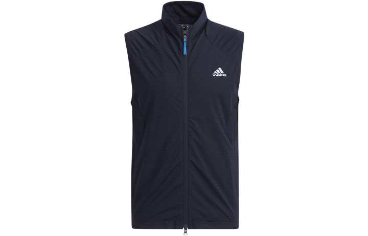 Adidas Adidas Tank Tops Men's Blue Stand Collar Moderate Straight Fit