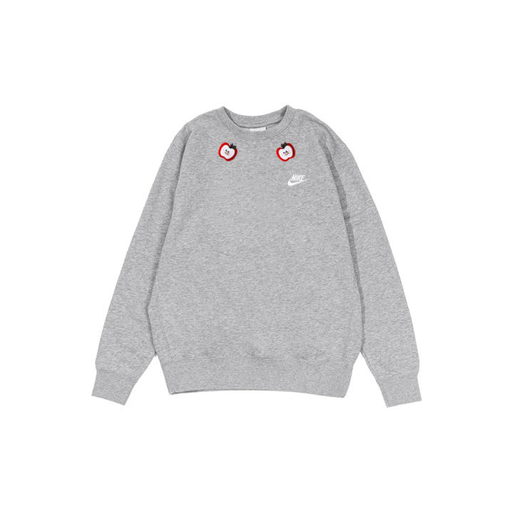 Nike Nike Sweatshirts Men's Gray Crew Neck Moderate Regular