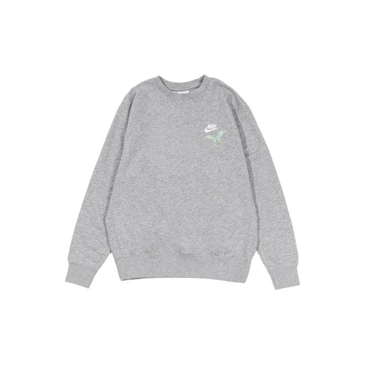 Nike Nike Sweatshirts Men's Gray Crew Neck Moderate Regular