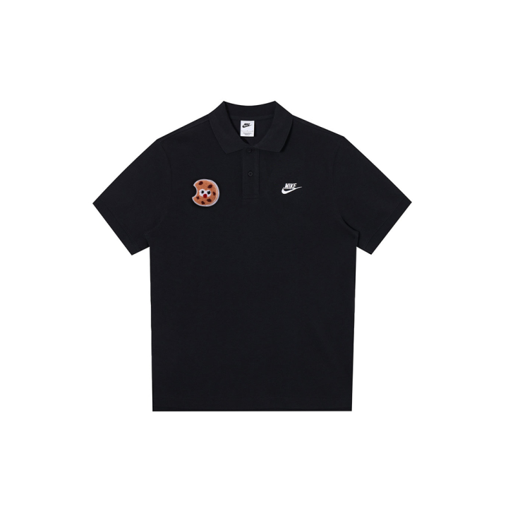 Nike Nike Polo Shirts Men's Black Polo Collar Moderate Straight Fit