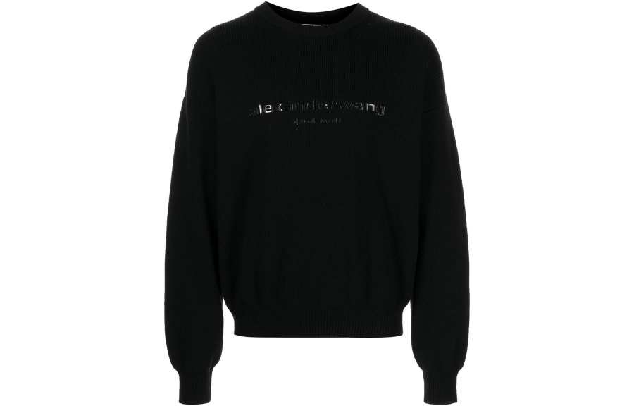 Alexander Wang Alexander Wang Sweaters Unisex Black Crew Neck Moderate Base Layer