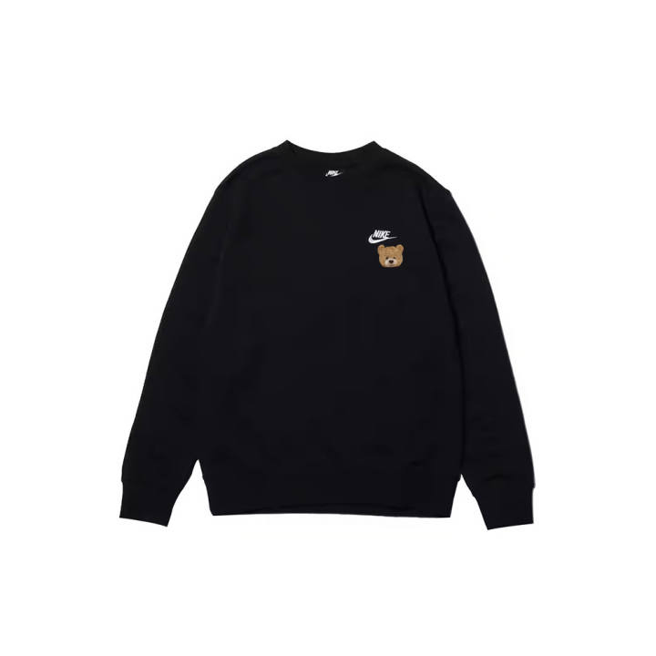Nike Nike Sweatshirts Men's Black Crew Neck Moderate Regular