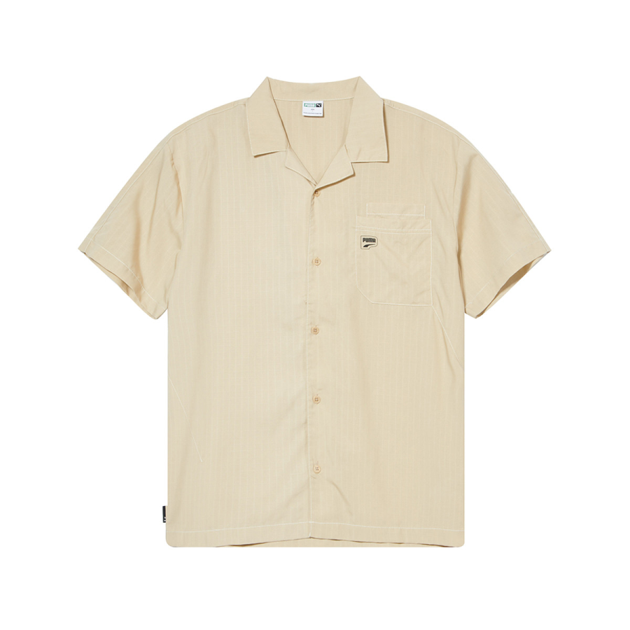 PUMA PUMA Shirts Unisex Yellow Lapel Moderate