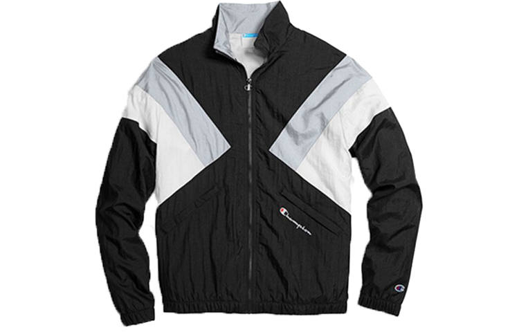 Champion Champion Jacket US Version Unisex Black White Gray