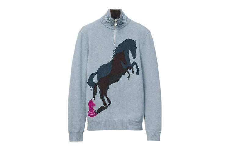 HERMES HERMES FW22 Knitwear Men's Mist