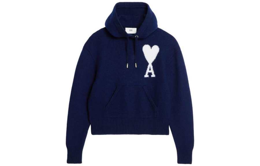 AMIPARIS AMIPARIS Sweaters Men's Blue Hooded Moderate Other