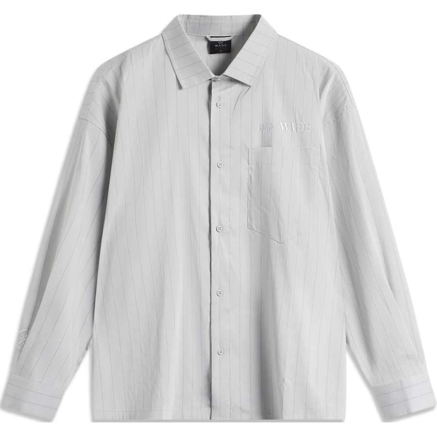 Li-Ning Li Ning Shirt Men's Mist Gray Stripe