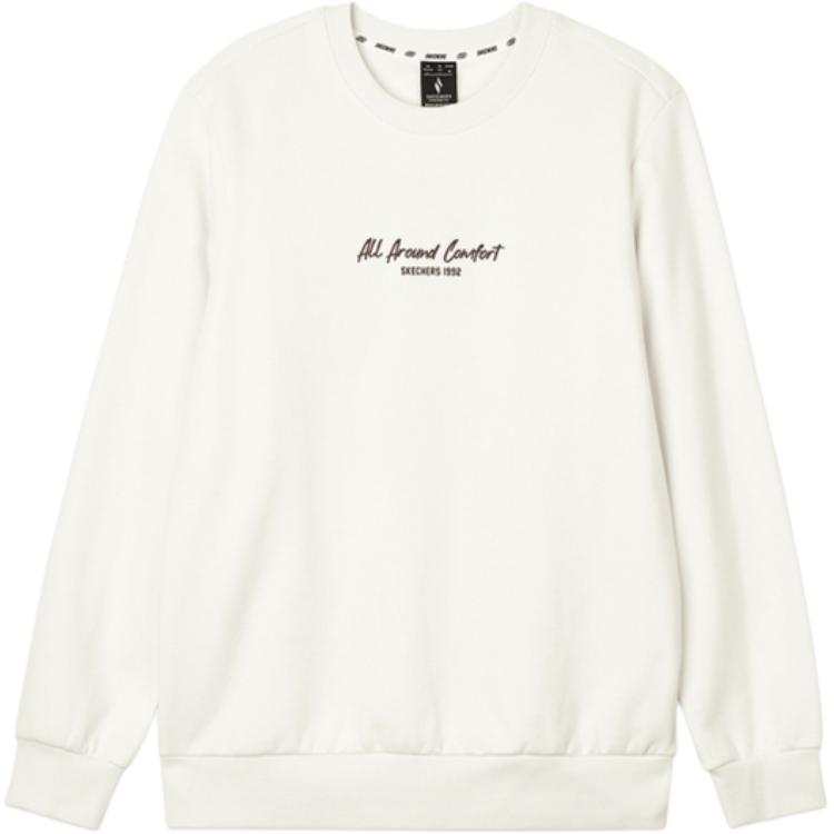 Skechers Sports League Collection Sweatshirt Unisex Marshmallow White