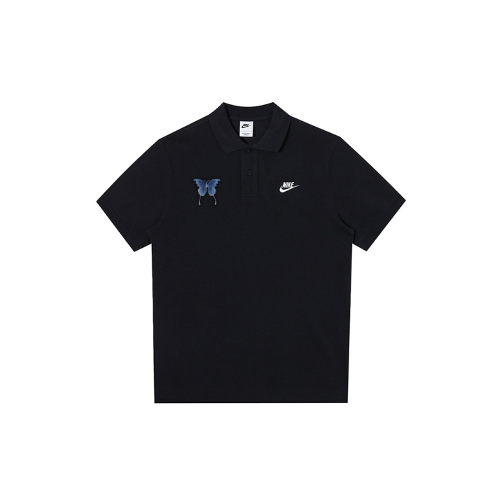 Nike Nike Polo Shirts Men's Black Polo Collar Moderate Straight Fit