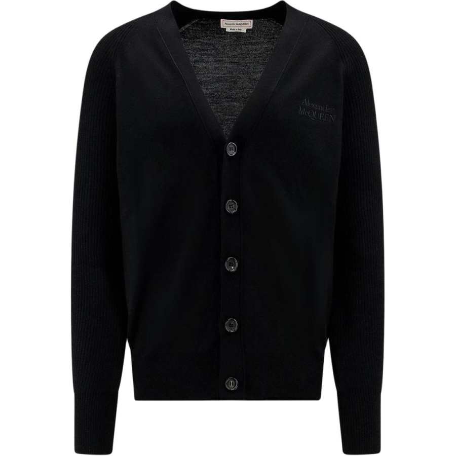 Alexander McQueen Alexander McQueen Buttoned Logo Embroidered Cardigan