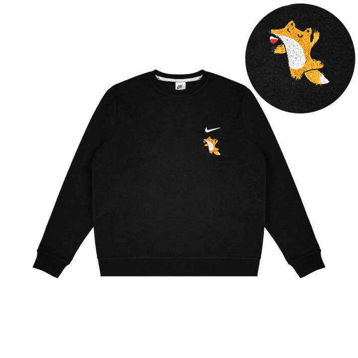 Nike Nike Sweatshirts Unisex Black Crew Neck Thickened Regular