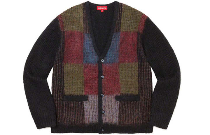 Supreme Supreme Brushed Grid Cardigan