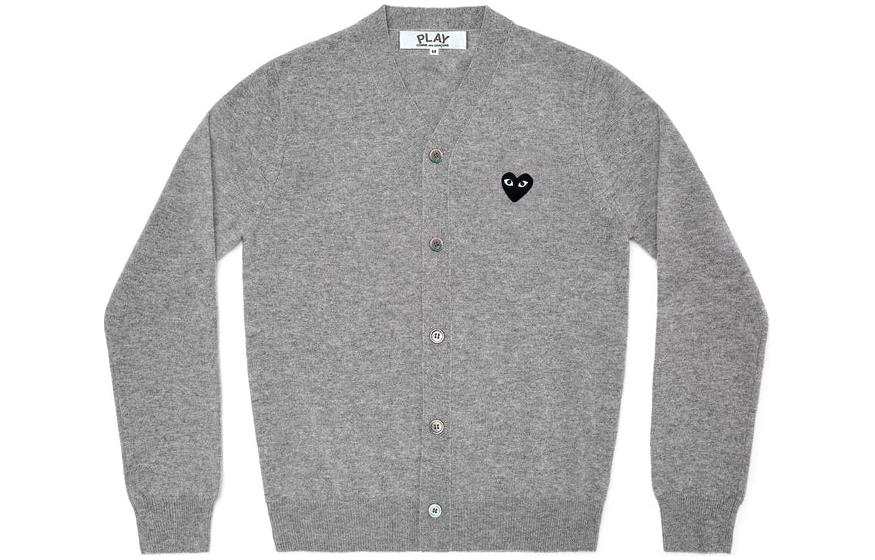 CDG Play CDG Play Sweater Unisex Light Gray