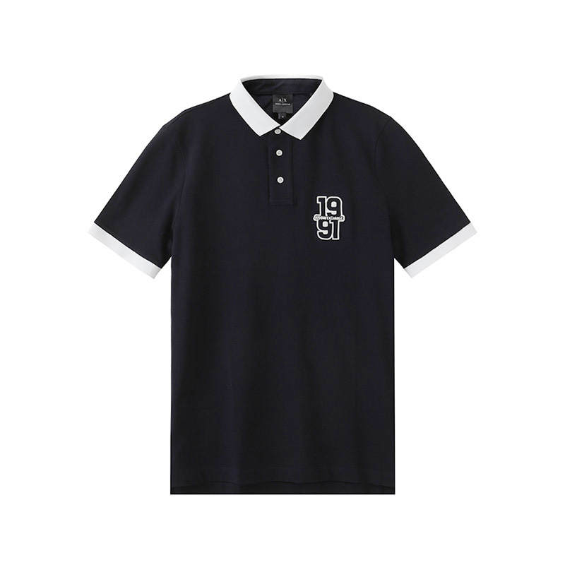 ARMANI EXCHANGE ARMANI EXCHANGEAE SS24 Polo Shirt Men's Dark Marine Blue