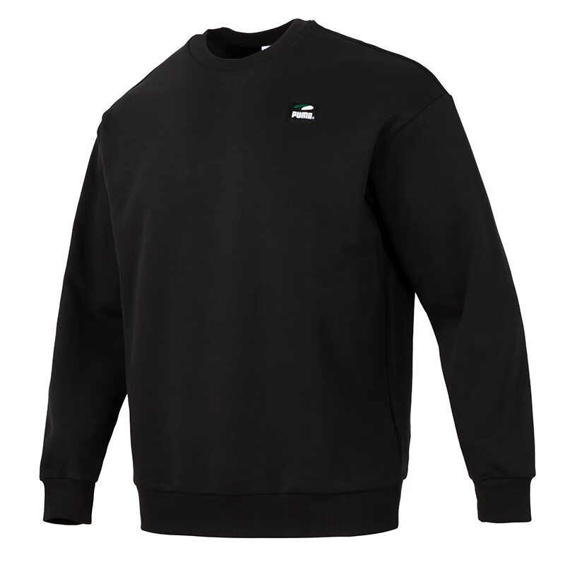 PUMA Sweatshirts Men's Black Crew Neck Moderate Other