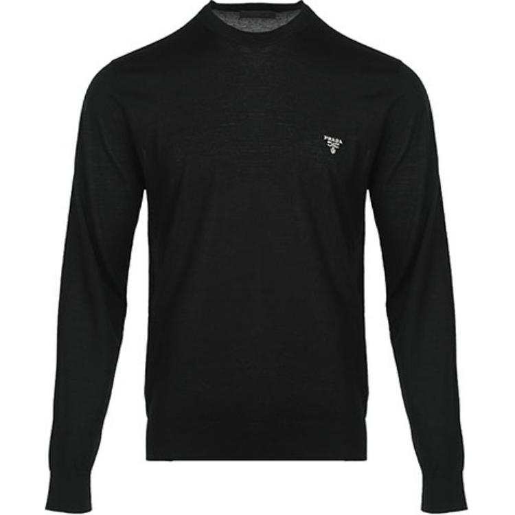 PRADA PRADA Long Sleeved Crewneck Knitted Jumper