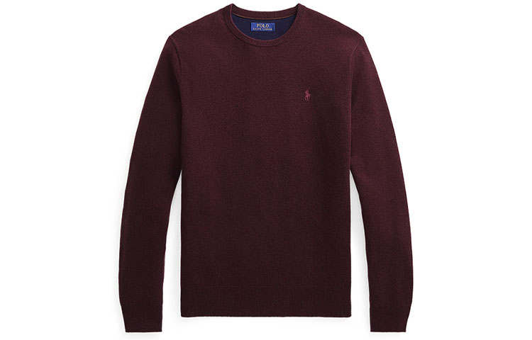 Polo Ralph Lauren Sweaters Men's Red Crew Neck Moderate