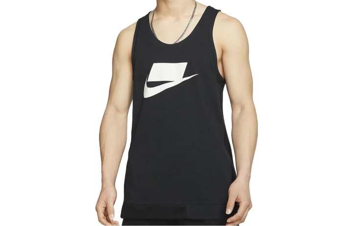 Nike Nike Tank Tops Men's Black Crew Neck Moderate Straight Fit