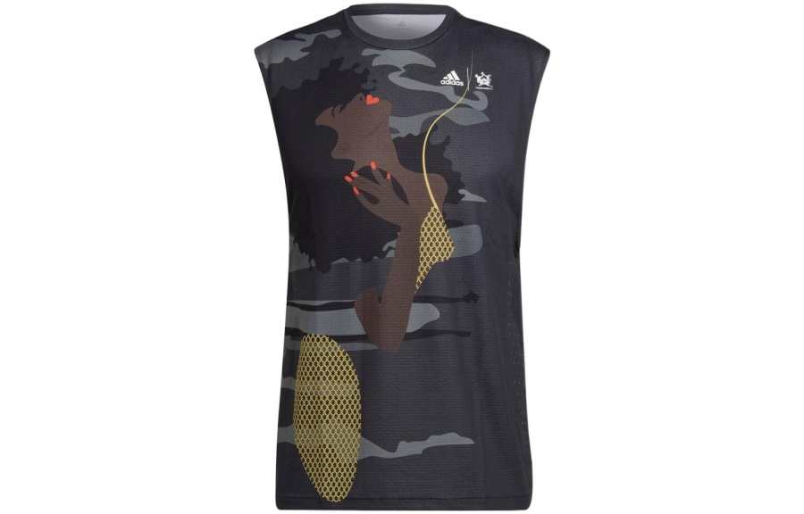 Adidas Adidas Tank Tops Unisex Black Crew Neck Moderate Straight Fit