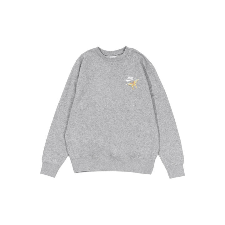 Nike Nike Sweatshirts Men's Gray Crew Neck Moderate Regular