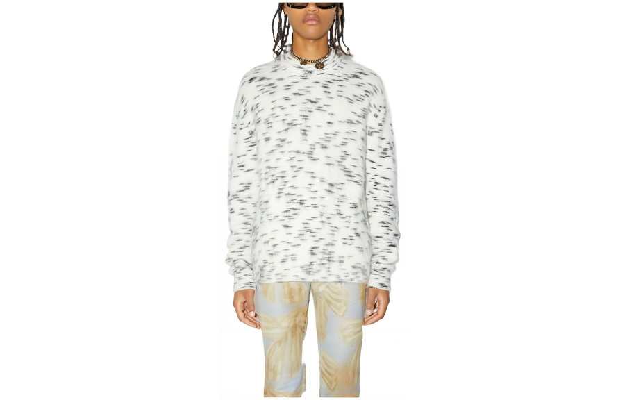 Acne Studios Acne Studios Sweaters Men's White Crew Neck Moderate Base Layer