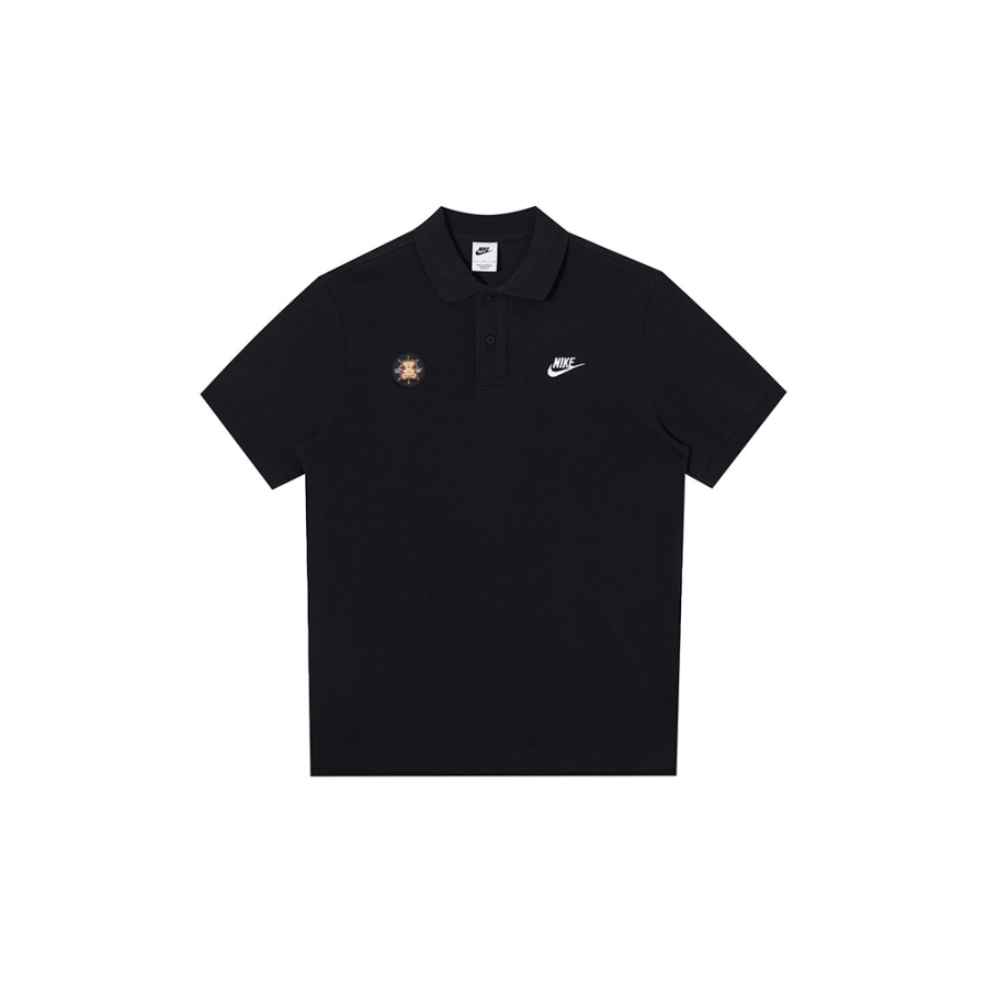 Nike Nike Polo Shirts Men's Black Polo Collar Moderate Straight Fit
