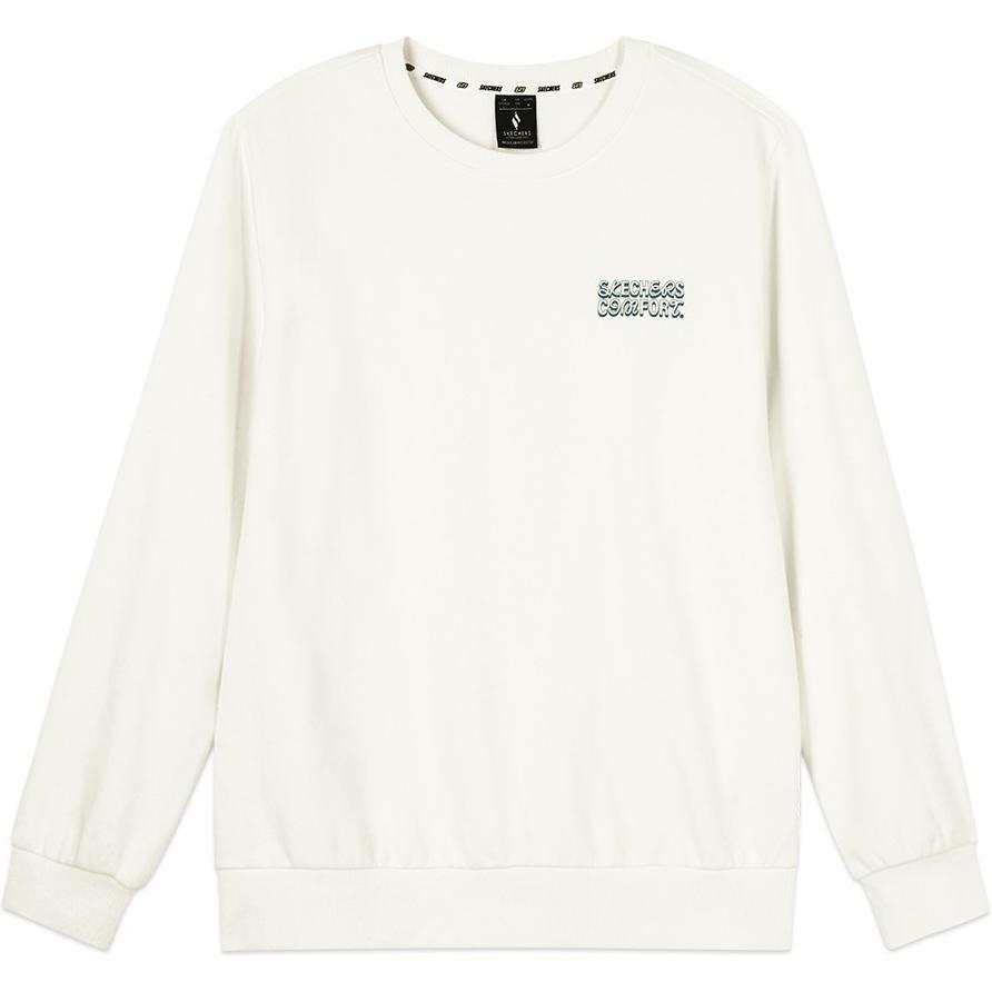 Skechers Sports League Collection Sweatshirt Unisex Marshmallow White