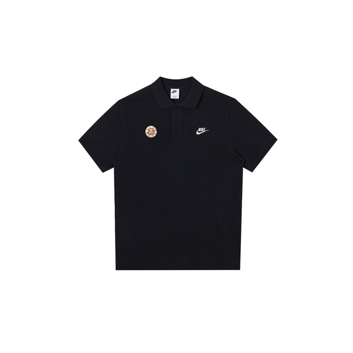 Nike Nike Polo Shirts Men's Black Polo Collar Moderate Straight Fit