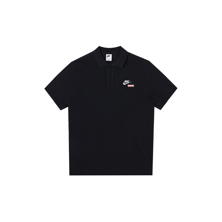 Nike Nike Polo Shirts Men's Black Polo Collar Moderate Straight Fit
