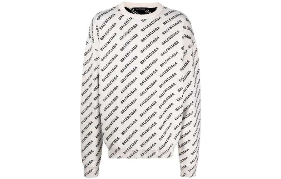 Balenciaga 【Previous Season】intarsia-knit logo jumper