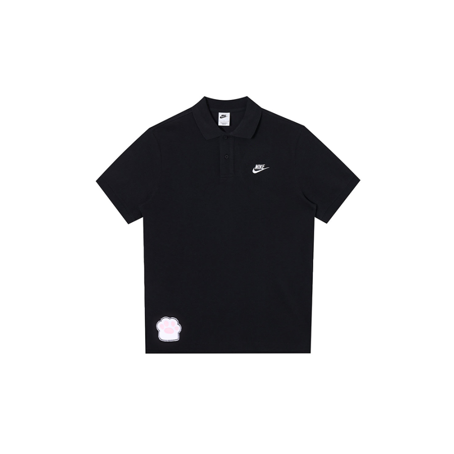 Nike Nike Polo Shirts Men's Black Polo Collar Moderate Straight Fit