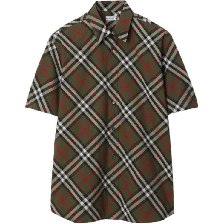 Burberry Short Sleeved Checked Shirt