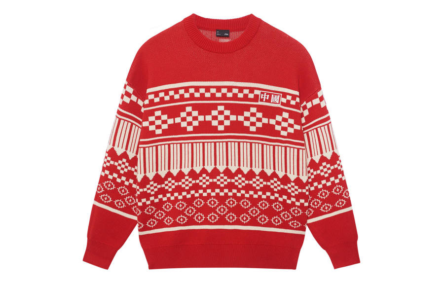 Li-Ning Li Ning Sports Trendy Collection Sweater Unisex Bull Red
