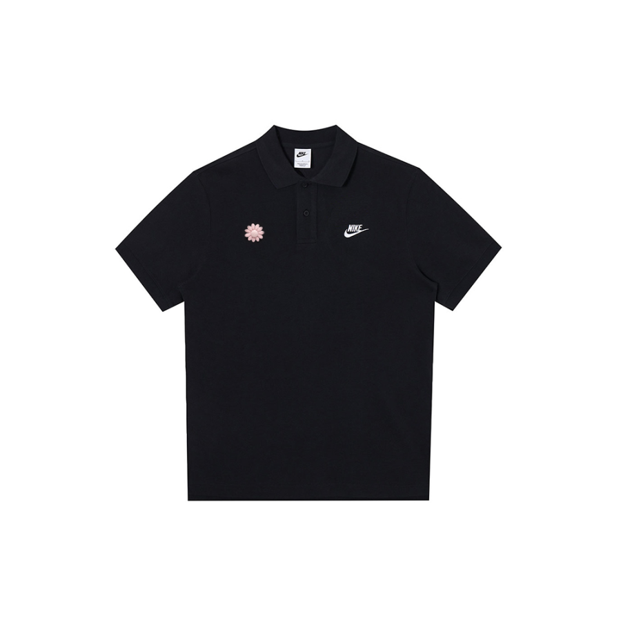 Nike Nike Polo Shirts Men's Black Polo Collar Moderate Straight Fit