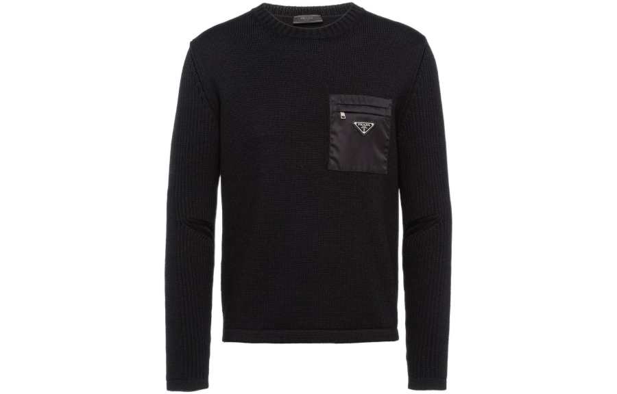 PRADA Prada pocket-detail wool jumper