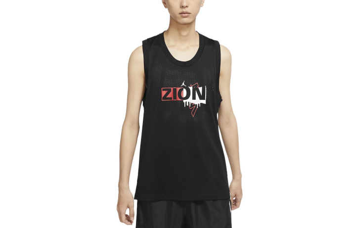 Jordan Jordan Tank Tops Men's Black Crew Neck Moderate Straight Fit
