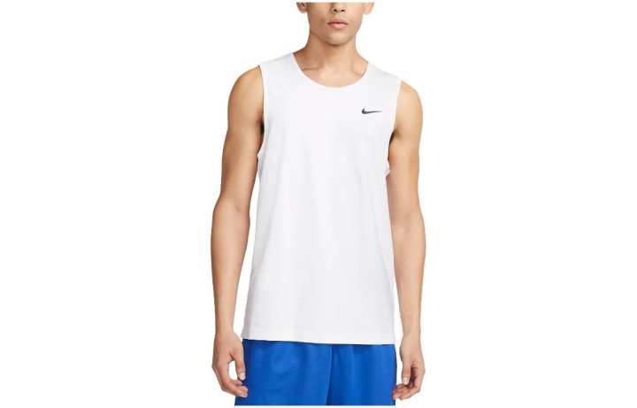 Nike Nike Tank Tops Men's White Crew Neck Moderate Other