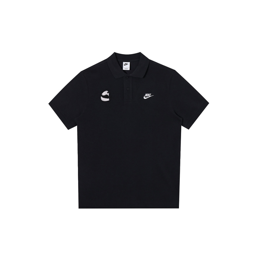 Nike Nike Polo Shirts Men's Black Polo Collar Moderate Straight Fit