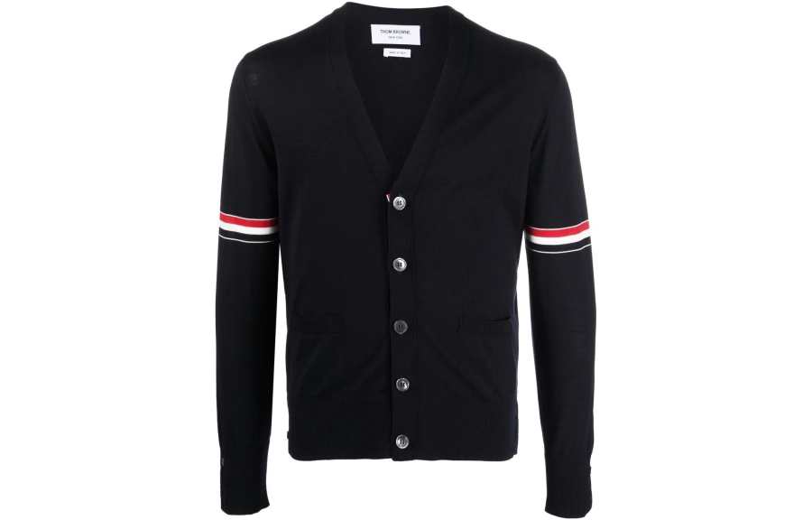 THOM BROWNE Thom Browne Rwb knitted cardigan