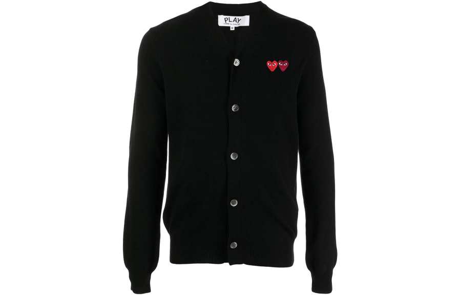 CDG Play CDG Play Sweaters Men's Black V Neck