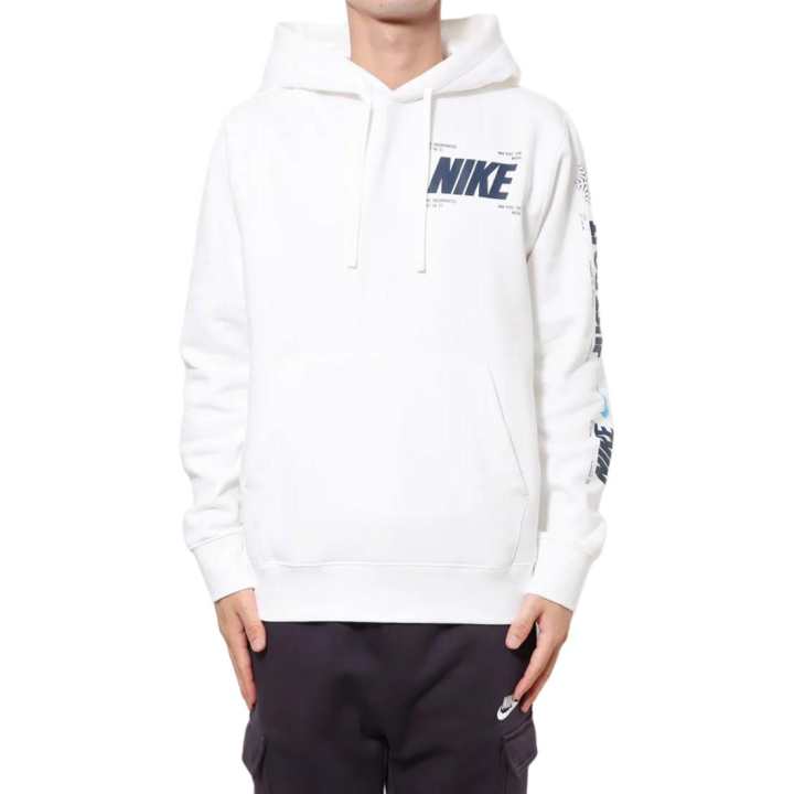 Nike Nike Sweatshirts Men's White Hooded Moderate Regular