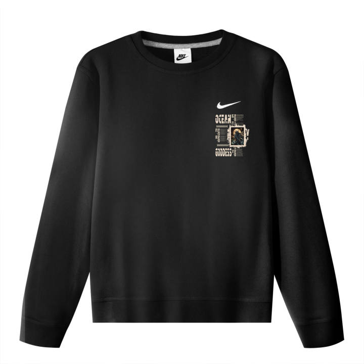 Nike Nike Sweatshirts Unisex Black Crew Neck Moderate Regular