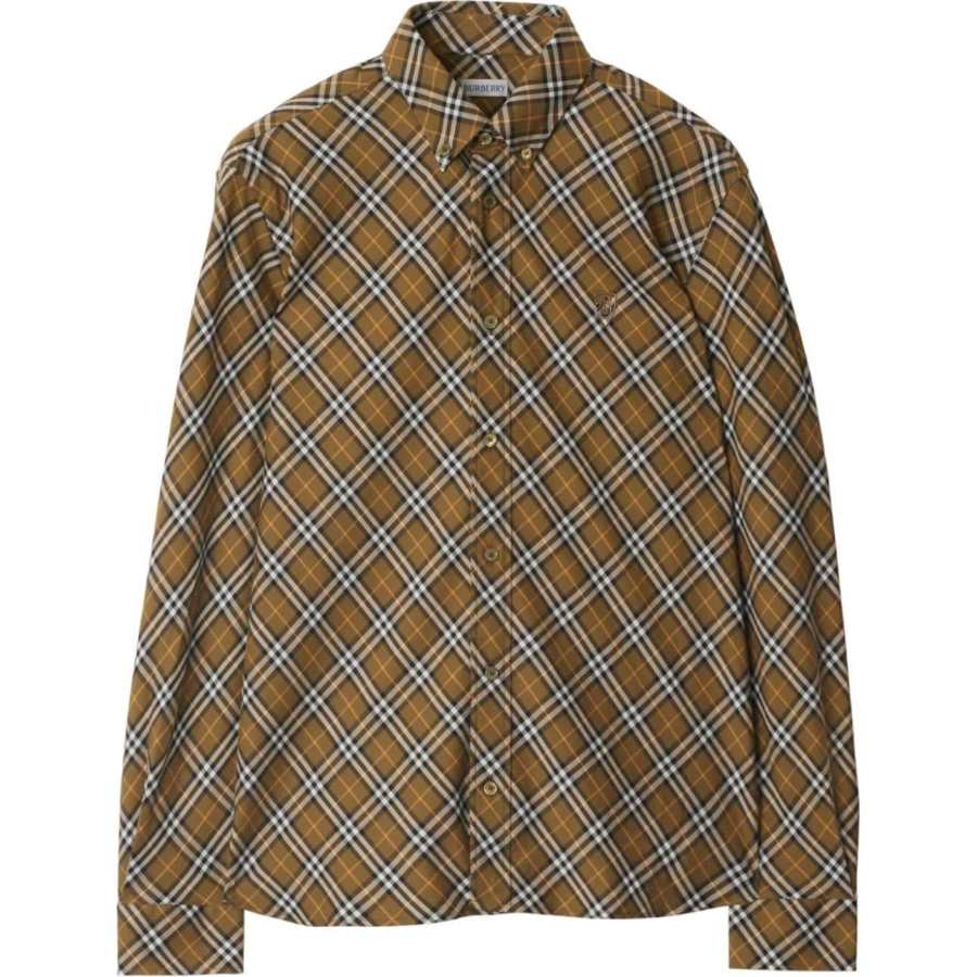 Burberry Vintage Check Logo Embroidered Shirt