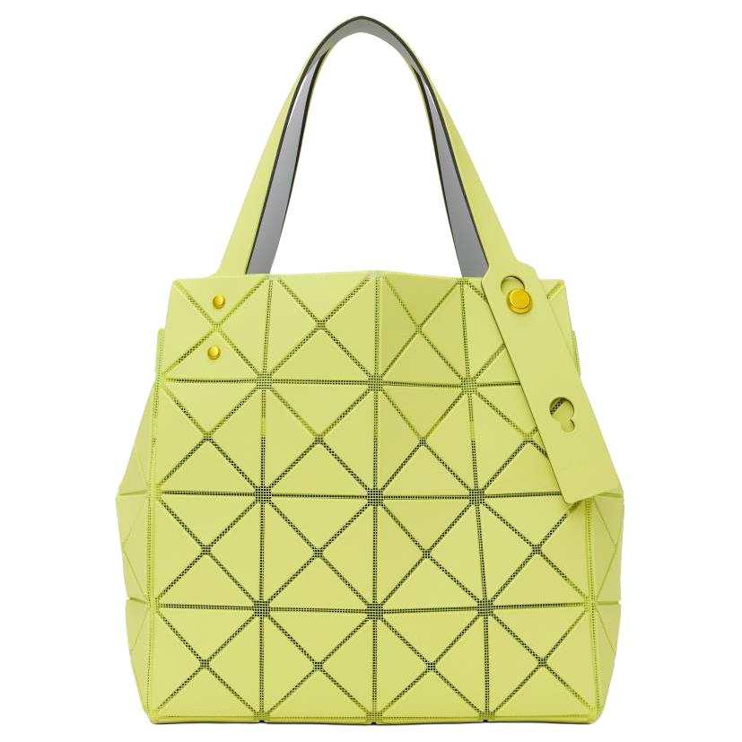 ISSEY MIYAKE CARAT PVC Tote Handbag Large Women's Yellow