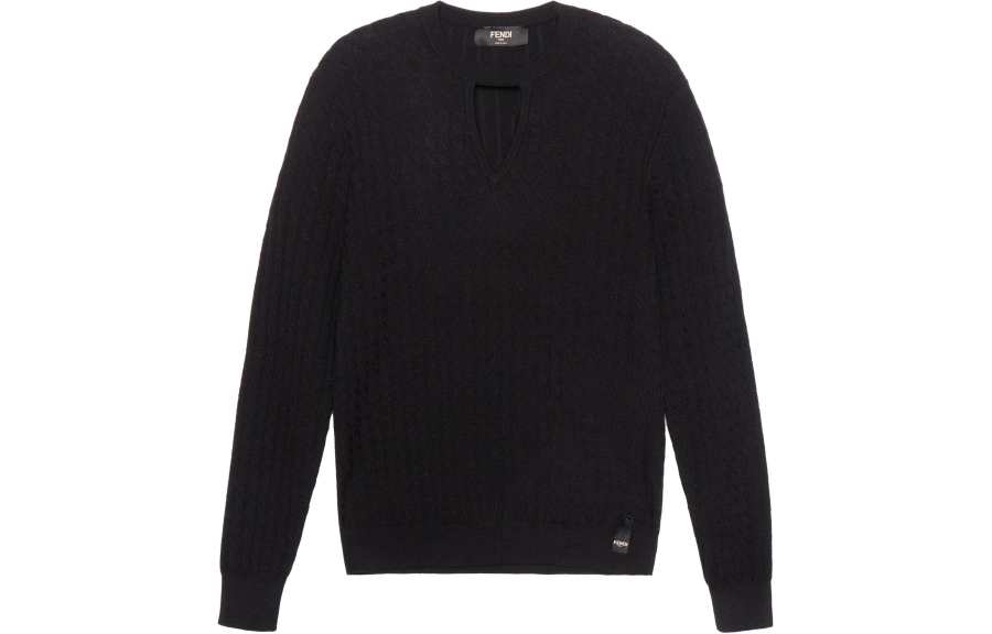 FENDI Cut-Out Detailed Knit Jumper